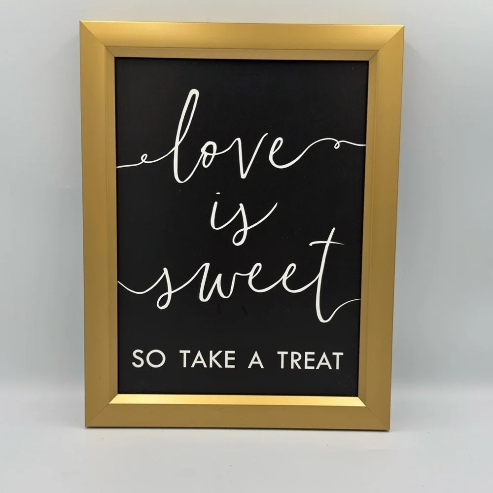 Studio His & Hers Wedding Framed Decor “Love is Sweet So Take a Treat”